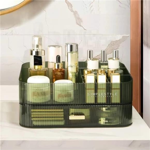 Makeup Organizer with Stackable Drawers, Bathroom Vanity Organizers and Storage - Picture 1 of 6